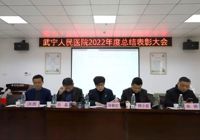 【揚帆正勁 再譜新篇】武寧縣人民醫(yī)院隆重召開2022年度總結(jié)表彰大會